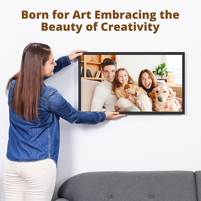 Dragon Touch Large Digital Picture Frame 21.5 inch Black Touch Screen WiFi Digital Photo Frame Display, 32GB Storage, Auto-Rotate, Share Photos via App, Email, Cloud, Classic 21