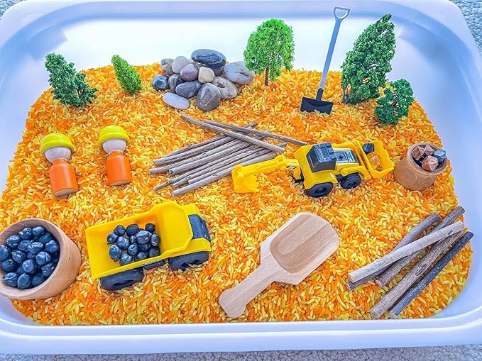 Kids Sensory bins Montessori sensory bin, sensory toys, Sensory bins, Sensory Bin For Preschoolers (Construction)
