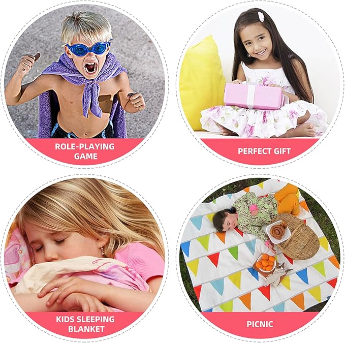 BANGSAUR Kids Towels with Hood, Oversize Bath Pool Swiming Towel Wrap Toddlers Girls Baby 3-12 Years Cotton Changing Robe Star Mermaid