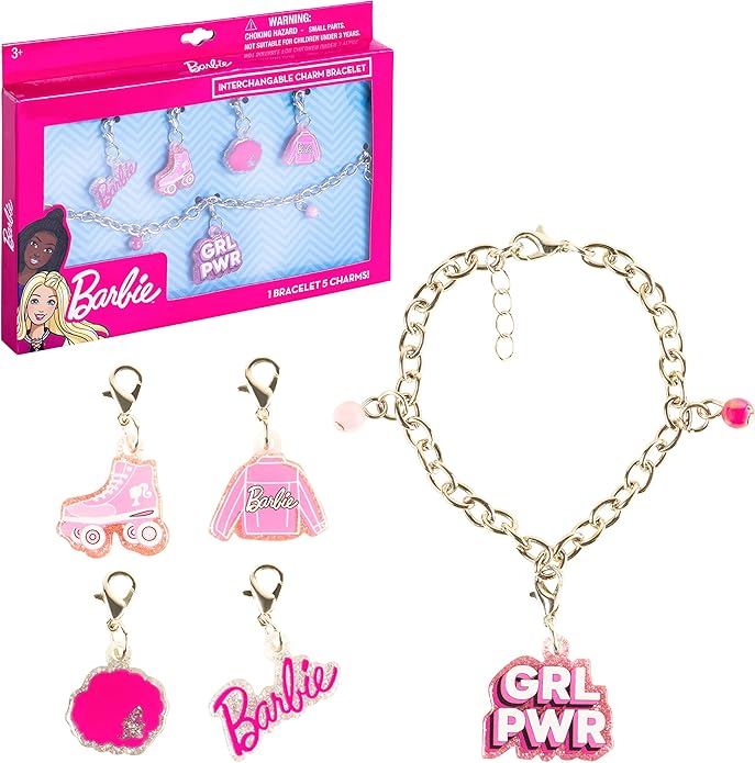 LUV HER Girls Add A Charm Box Set with 1 charm bracelet & 5 interchangeable charms - Ages 3+