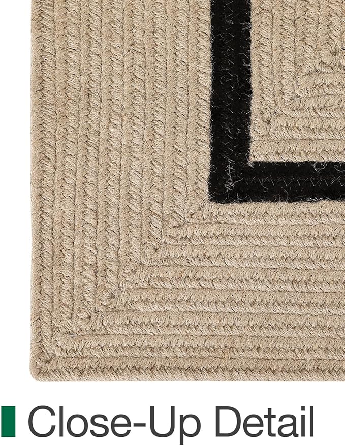 LUMI Jute Area Rug 4x6 for Living Room, Natural Handwoven Rugs Non Slip, Farmhouse Braided Carpets No Shedding for High Traffic, Dining Room, Indoor, Outdoor, Patio