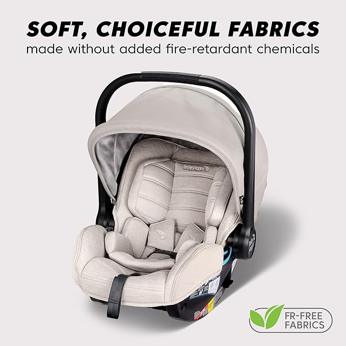 Baby Jogger City GO 2 Infant Car Seat, Frosted Ivory – Lightweight Rear-Facing Infant Car Seat, Travel System Compatible, Taxi-Safe