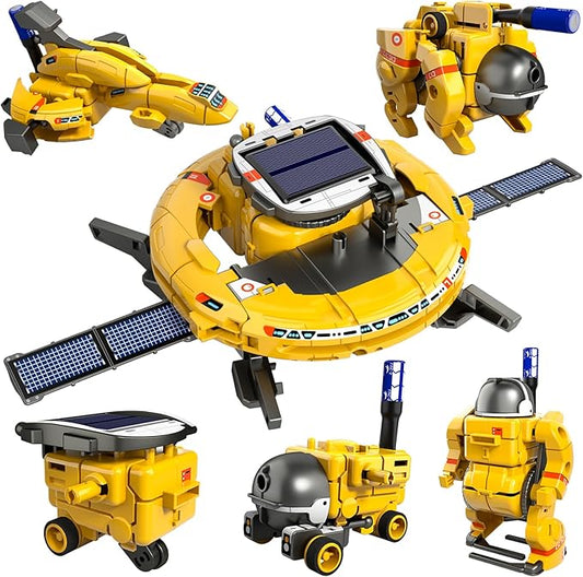 Lucky Doug STEM Projects for Kids Ages 8-12 12-16，6-in-1 Building Science STEM Kits for Boys Kids, Solar Robot Kit Space Toys Birthday Gifts for 8 9 10 11 12 13 14 15 16 Year Old Boys Girls Teens