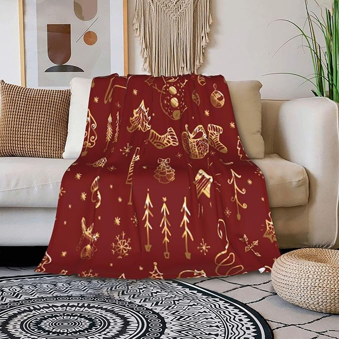 TEHALK Kids Dinosaur Glow Blanket - Soft Fleece 50"x60" For Boys & Girls