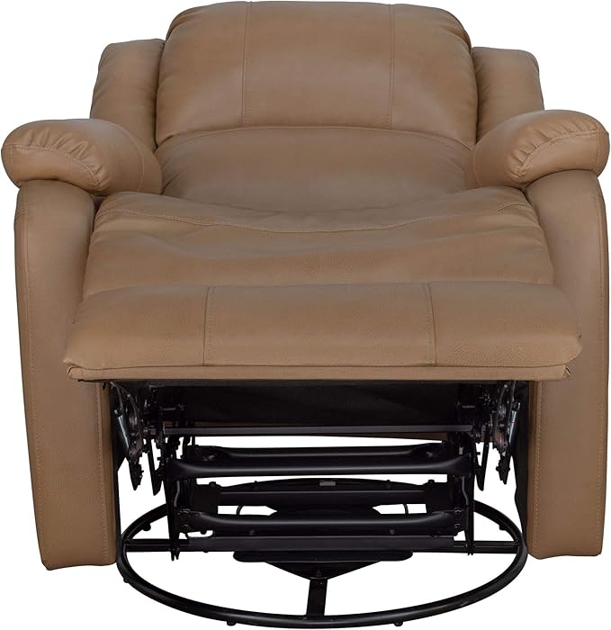 RecPro Charles Collection | 30" Swivel Glider RV Recliner | RV Living Room (Slideout) Chair | RV Furniture | Glider Chair (Toffee, 1-Pack)
