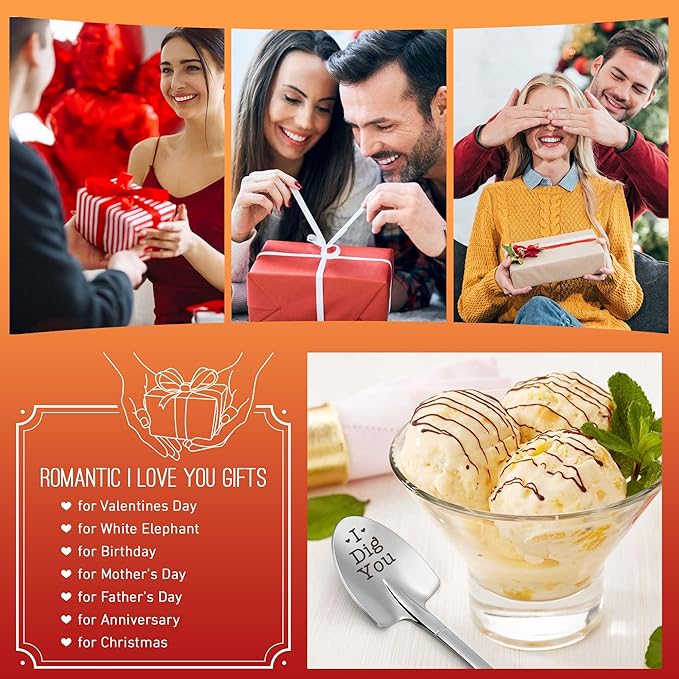 Funny Mothers Day Ice Cream Shovel Gifts for Mom Grandma Wife Daughter Sister Granddaughter, Dad Gifts for Birthday Fathers Day Husband Dad Grandpa Papa Uncle