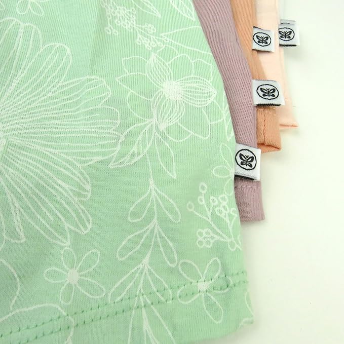 HonestBaby Unisex-Baby 5-Pack Short Sleeve T-Shirts 100% Organic Cotton Baby, Toddler, Little Kid, Boy, Girl, Unisex