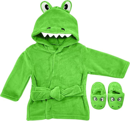 Rising Star Baby Toddler Robe Or Kids Robe for Girls and Boys - Kids & Baby Bath Robe Spa Set with Washcloth or Slippers