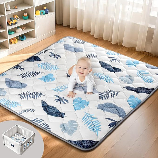 Baby Play Mat, Non-Slip Baby Mat for Floor, Soft Thicker Playpen Mat, Portable Playmat, Crawling Mat for Babies, Toddlers & Infants to Play and Learn（ 71"x59"）