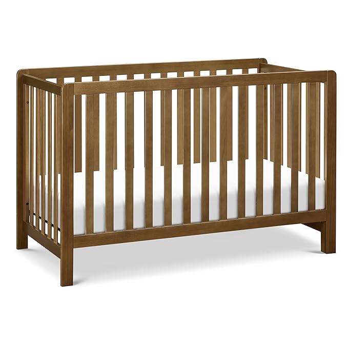 Carter's by DaVinci Colby 4-in-1 Baby Crib Convertible to Toddler Bed, Daybed, Full-Size Bed - Easy Assembly - GREENGUARD Gold Certified, 4 Adjustable Heights, Conversion Kit Sold Separately, Walnut