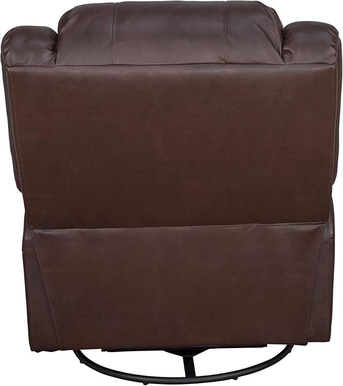 RecPro Charles Collection | 30" Swivel Glider RV Recliner | RV Living Room (Slideout) Chair | RV Furniture | Glider Chair (Mahogany, 2-Pack)