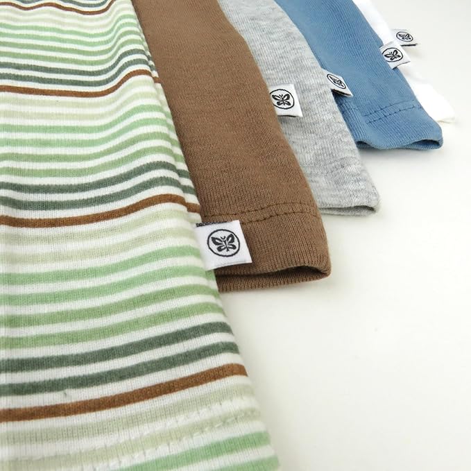 HonestBaby Sleeveless Muscle T-Shirts 100% Organic Cotton for Infant Baby and Toddler Boys, Girls