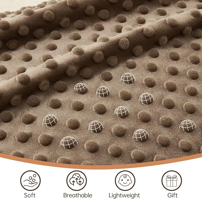 QSTEHEML Baby Blankets Neutral,Super Soft Checkered Minky Blanket Unisex,Baby Gifts for Girls Boys,Double Layer with Dotted Backing, Newborn Blankets for Crib Stroller (Checkered, 30 * 40inch)