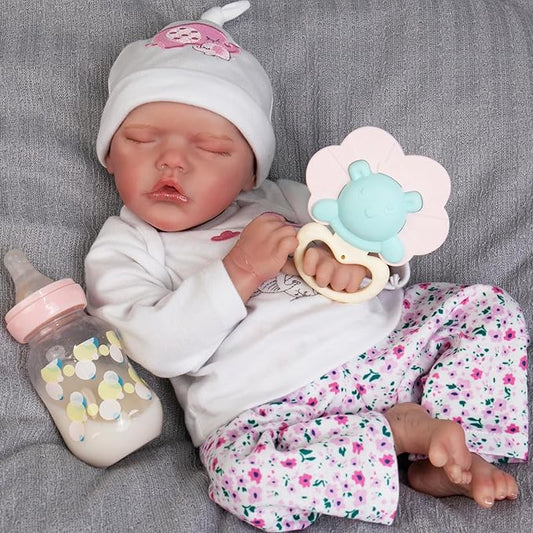 Newborn Realistic Baby Dolls - 20-Inch Full Body Soft Vinyl Dolls with Clothes and Toy Accessories for Kids Age 3+