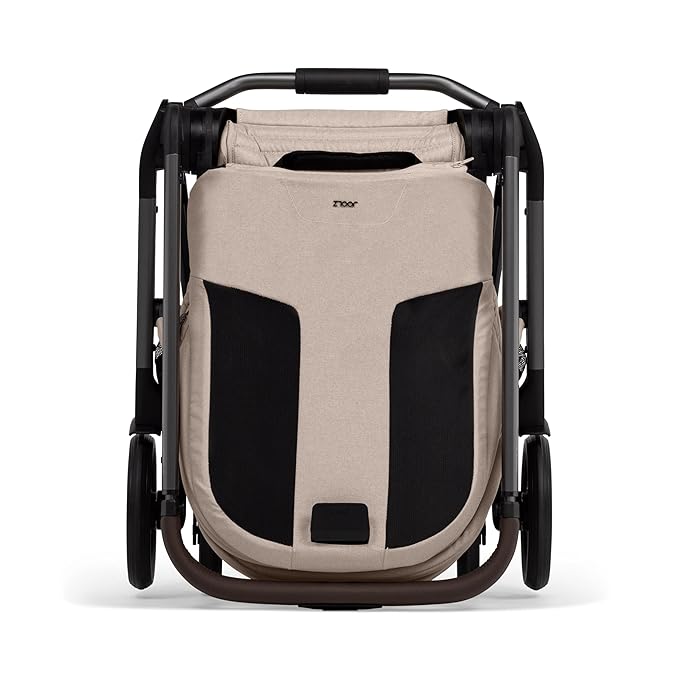 Joolz Hub2 Compact Baby Stroller for City Use (Below 20lbs) - Full-Size Single-to-Double System with Reversible Toddler Seat, One-Hand Fold, XL Basket, All-Terrain Wheels, UPF50+ Canopy - Sandy Taupe
