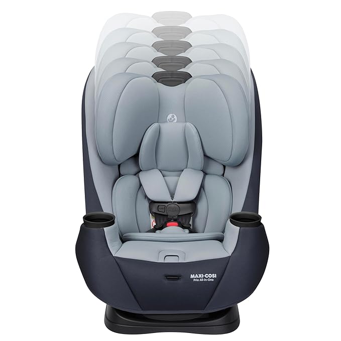 Maxi-COSI Pria All-in-One Convertible Car Seat, Infant to Toddler Car Seat, Easy-Install Harness, Machine-Washable Cover, 5-100 lbs, Sea Scape