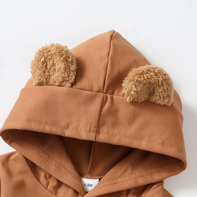Toddler Baby Boy Clothes Infant Newborn Boy Outfit Long Sleeve Hoodie Sweatshirt Pants Fall Winter Clothes Set