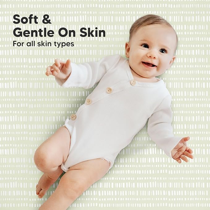 2-Pack Mini Crib Sheets Fitted - 38x26 Pack N Play Sheets for Pack and Play Mattress, Organic Cotton, Soft & Breathable Playard Bedding, Neutral Mini Toddler Bed Cover for Boys, Girls (Fleur)