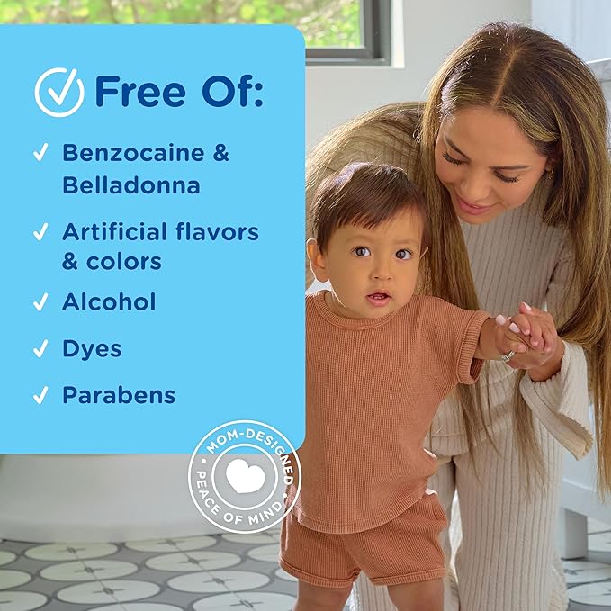 Mommy's Bliss Little Gums Soothing Oral Tablets, Great for Teething Babies, Benzocaine-Free & Sugar-Free, 2 Months+, 1 Bottle (140 Tablets)