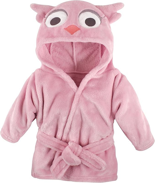 Hudson Baby Unisex Baby Plush Animal Face Bathrobe