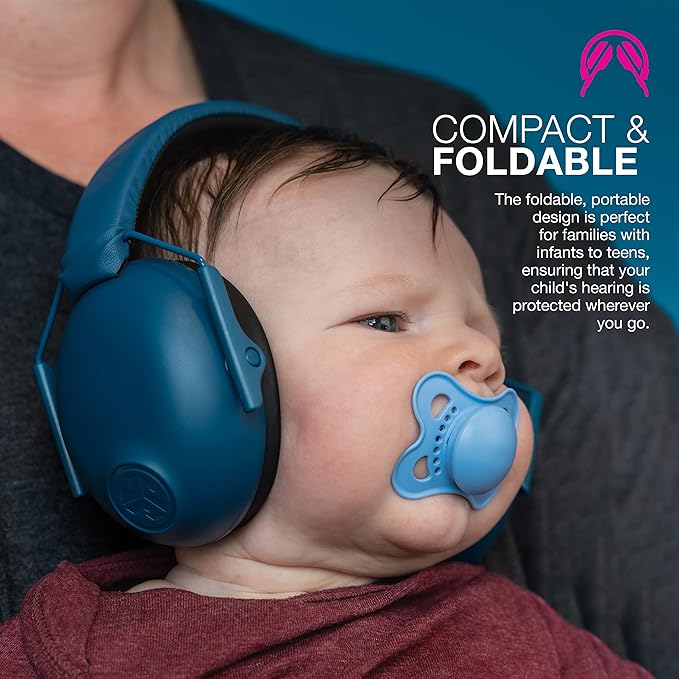 JLab JBuddies Protect Earmuffs, Adjustable Headband for Infants to Teens, Hearing Protection