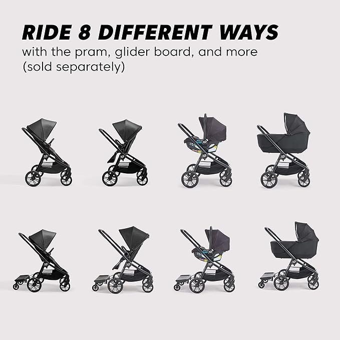 Baby Jogger® City Sights® Stroller - Convertible Stroller with Compact Fold Rich Black