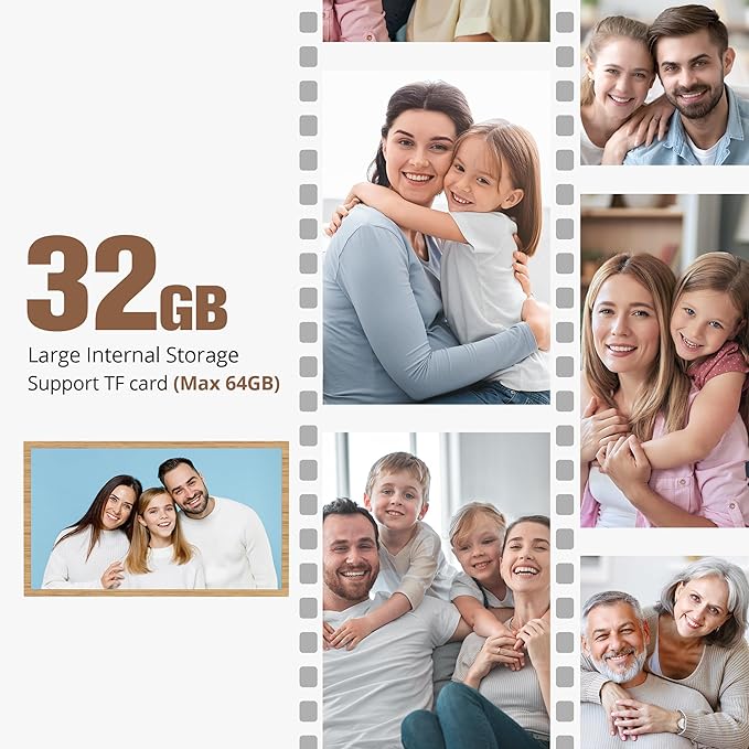 Dragon Touch Large Digital Picture Frame 21.5 inch Screen WiFi Digital Photo Frame Display, 32GB Storage, Auto-Rotate, Share Photos via App, Email, Cloud, Classic 21（Not Touchscreen）