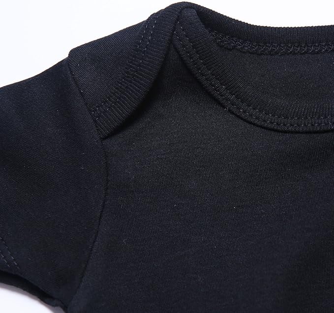 DEFAHN Funny Twins Baby Bodysuits Boys Girls Rompers 2 Pack Twin Matching Clothes Outfits for Newborn Infant