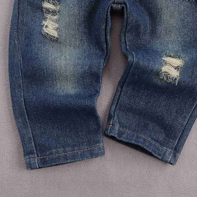 fhutpw Toddler Baby Boy Outfits Hoodie Sweatshirts & Jeans Clothes Set Fall Winter 6 9 12 18 24 Months