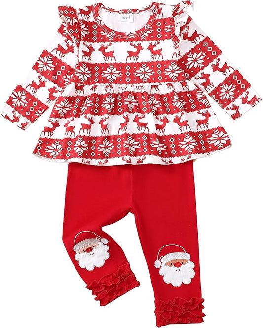 Baby Girl Clothes Toddler Girl Outfits Ruffle Shirt Pants Cute Infant Outfit Set Baby Girl Fall Winter Clothes