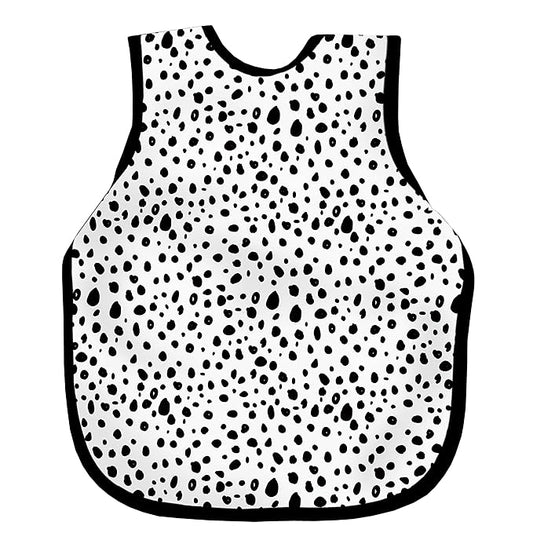 BapronBaby Organic Dot Bapron - No Neck Tie Safer Bib for Baby & Toddler - Soft Waterproof Stain Resistant - Machine Washable - Sz Preschool 3-5yrs