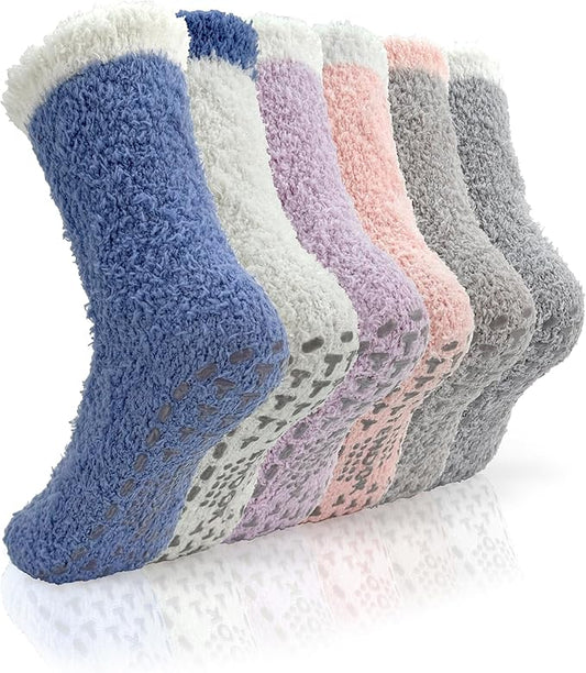 TEHOOK Warm & Cozy Gifts for Women, Fluffy Fuzzy Sock, Plush Sleeping Slipper Socks - Soft Warm Fabric