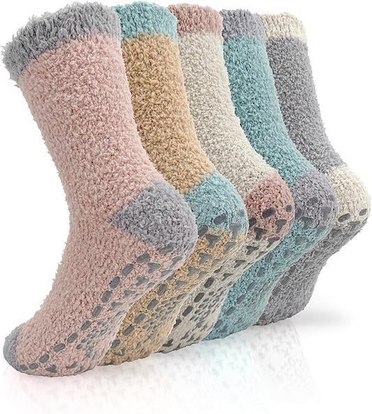 TEHOOK Warm & Cozy Gifts for Women, Fluffy Fuzzy Sock, Plush Sleeping Slipper Socks - Soft Warm Fabric