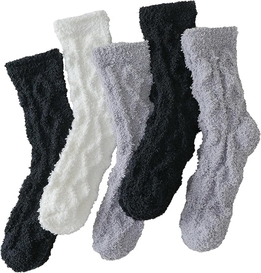 TEHOOK Warm & Cozy Gifts for Women, Fluffy Fuzzy Sock, Plush Sleeping Slipper Socks - Soft Warm Fabric