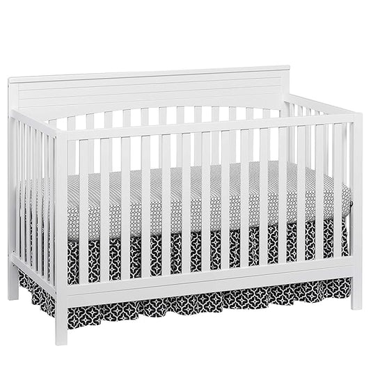 Oxford Baby Harper 4-in-1 Convertible Crib, Snow White, GreenGuard Gold Certified
