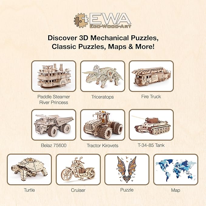 EWA Home Décor – Kois Small 80 Pieces – Wooden Jigsaw Puzzle for Adults – Perfect for Artistic Home Decoration and Mindful Relaxation
