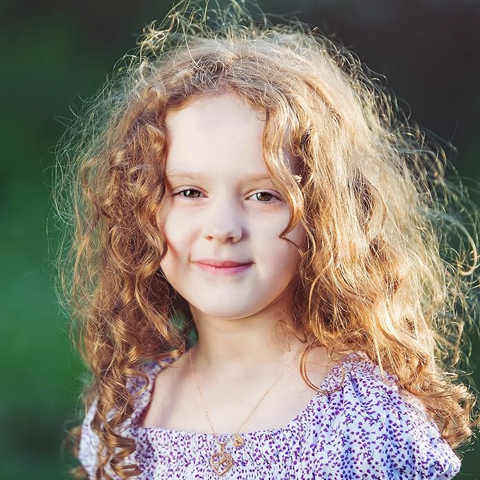 Unicorn Necklace Gifts for Girls Kids - Colorful CZ Heart Initial Necklaces Unicorn Necklace for Girls Jewelry Birthday Gifts for Little Girl Kids