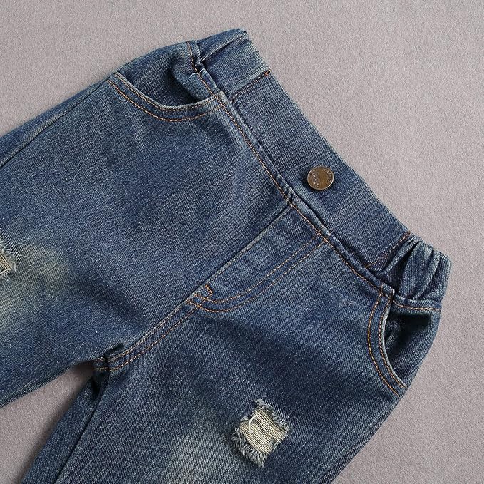 fhutpw Toddler Baby Boy Outfits Hoodie Sweatshirts & Jeans Clothes Set Fall Winter 6 9 12 18 24 Months