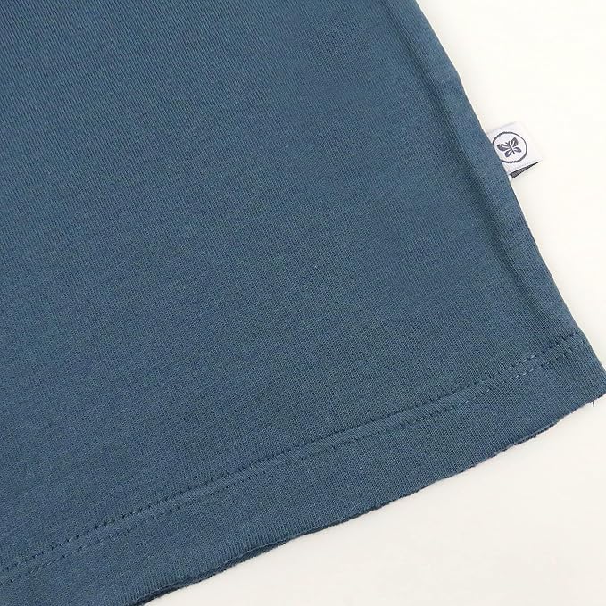 HonestBaby Unisex-Baby 5-Pack Short Sleeve T-Shirts 100% Organic Cotton Baby, Toddler, Little Kid, Boy, Girl, Unisex