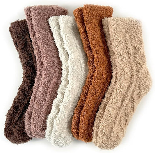 TEHOOK Warm & Cozy Gifts for Women, Fluffy Fuzzy Sock, Plush Sleeping Slipper Socks - Soft Warm Fabric
