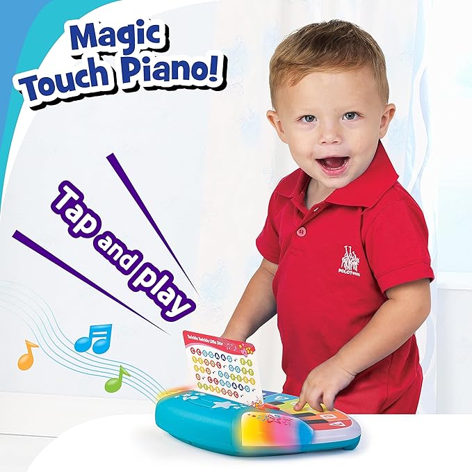 Magic Touch Baby Piano, Toddler Music Toy, Infant Touch Sensor Musical Instrument, Switch Between Xylophone, Kids Play Fun Gifts for 9 12 18 24 Month, 1 2 3 Year Old Boys Girls