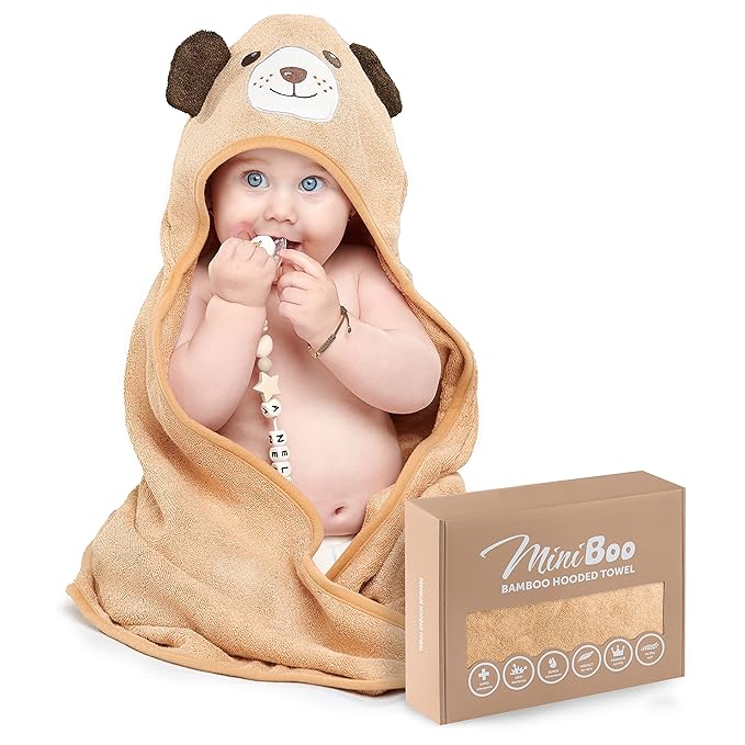 Hooded Baby Towels for Newborn & Toddler - Super Soft Baby Bath Towels with Hood, Highly Absorbent Viscose Made from Bamboo Hooded Towel for Boys, Girls, Newborn Essentials.
