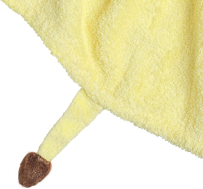 Hooded Baby Towel for Kids 2-8 | Large 100% Cotton Baby Towel for Girls or Boys | Unisex Cute Giraffe Bath Towels for Babies and Toddlers in Yellow