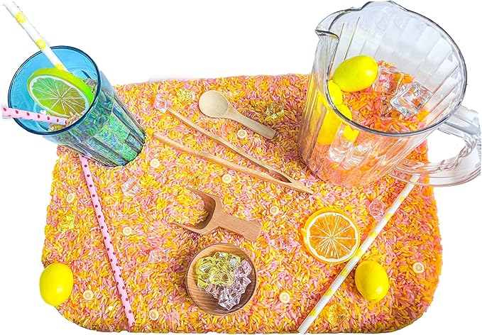 Kids Sensory bins Montessori sensory bin, sensory toys, Sensory bins, Sensory Bin For Preschoolers (Lemonade)