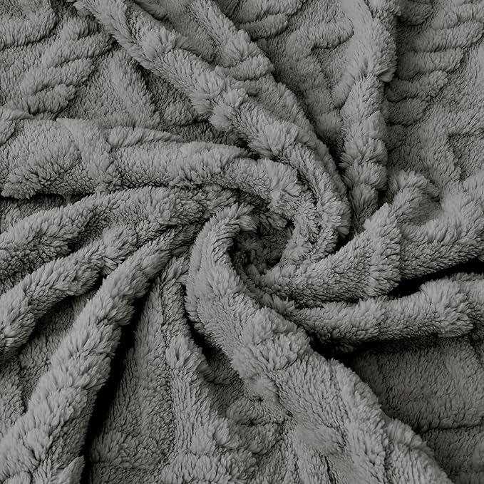 Sherpa Fleece Baby Blanket, Ultra Soft Fluffy Premium Baby Blankets for Boys Girls, Cozy Infant Toddler Newborn Receiving Blankets for Crib Stroller 30”×40” (Grey)