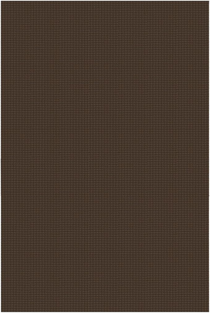 KOZYFLY Washable Area Rug 6x9 ft Rubber Backed Non Slip Rugs for Living Room Braided Cotton Bedroom Rug Woven Office Rugs Indoor Floor Carpets for Dining Bedroom Living Room, Reddish Brown/Coffee