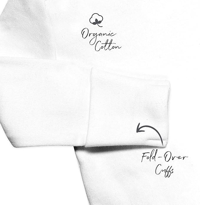 HonestBaby unisex-baby 3-pack Long Sleeve Side-snap Kimono Bodysuits Organic Cotton for Infant Baby Boys, Girls, Unisex