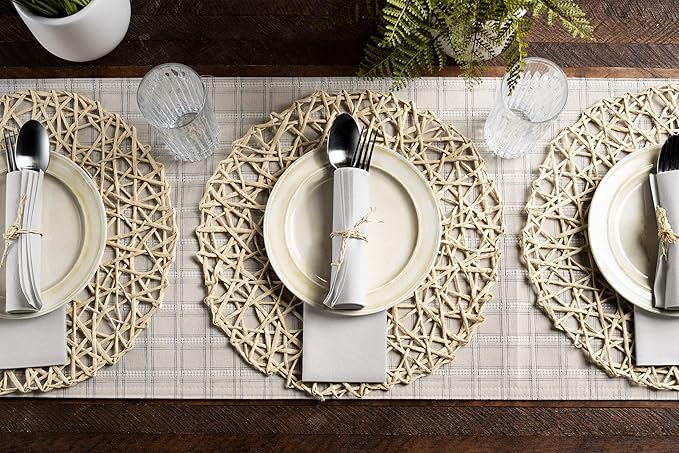 Linen-Feel European-White Paper Napkins - Decortive Cloth-Like Disposable Dinner Napkins - Soft And Absorbent. For Kitchen, Party, Wedding, Bathroom Or Any Occasion. (Pack of 100)