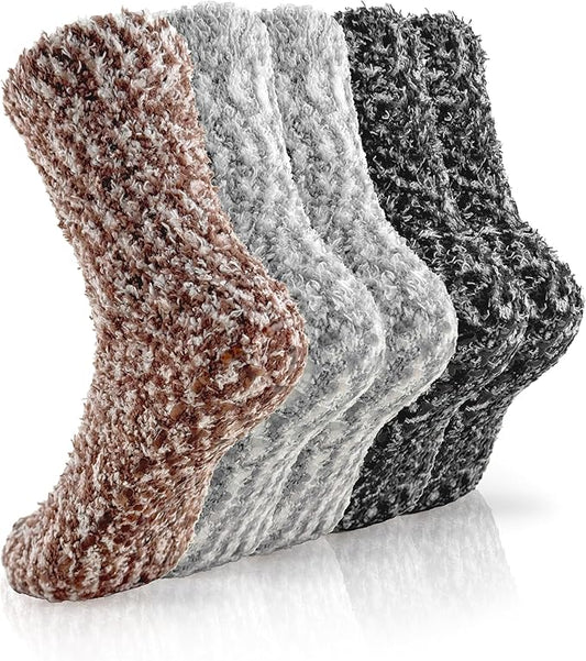 TEHOOK Warm & Cozy Gifts for Women, Fluffy Fuzzy Sock, Plush Sleeping Slipper Socks - Soft Warm Fabric