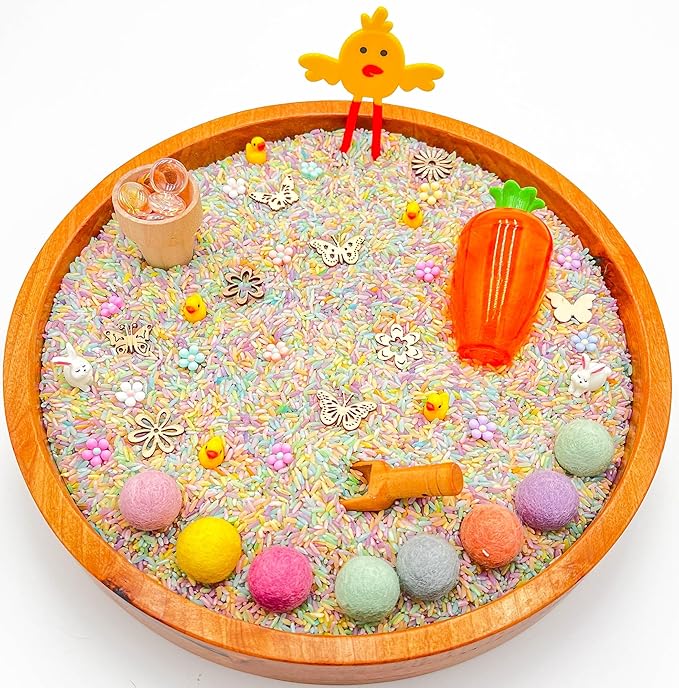 Kids Sensory bins Montessori sensory bin, sensory toys, Sensory bins, Sensory Bin For Preschoolers (Pastel Spring)